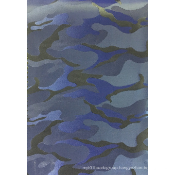 Camouflage Jacquard Polyester Fabric with PVC Coating